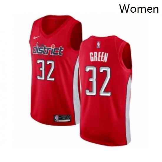 Womens Nike Washington Wizards 32 Jeff Green Red Swingman Jersey Earned Edition